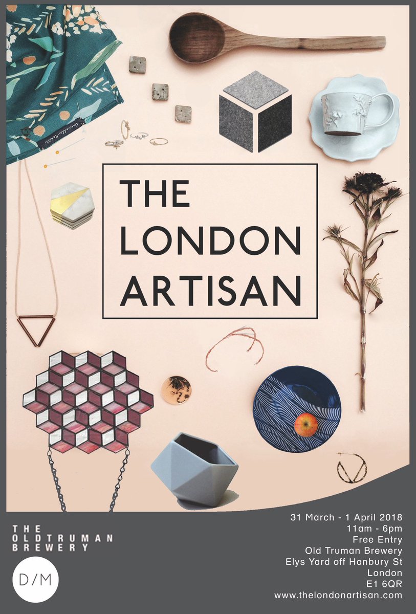 I’ll be at <a href="/trumanbrewery/">The Truman Brewery</a> with <a href="/DesignersMakers/">Greedy Merlyn</a> next weekend for the London Artisan alongside some lovely fellow makers