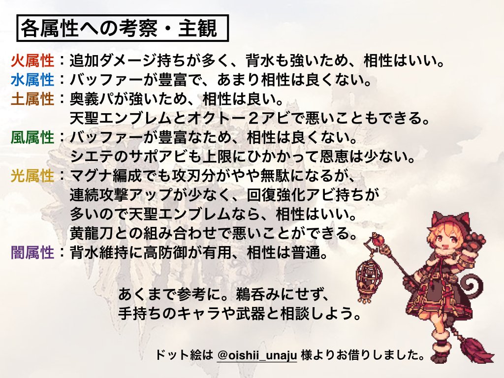 騎空士鮫ミン Jk 黒猫道士はソロにて最強 黒猫道士へのパッションが抑えきれず特徴 運用方法をまとめました 是非一度黒猫道士を試してみてください 方法は２枚目 運用方法のテンプレ 今回は ルナティックブルーム装備の黒猫道士 に焦点を絞りまし