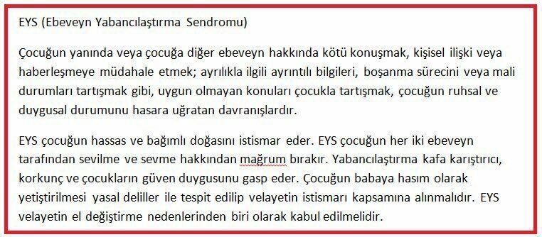 <a href="/TBMMGenelKurulu/">TBMM Genel Kurulu</a> <a href="/TBMMresmi/">TBMM</a> <a href="/TBMMinshakkom/">İnsan Hakları</a> <a href="/TBMMDilekceKom/">Dilekçe Komisyonu</a> @TCbestepe <a href="/TC_Basbakan/">TC Başbakanlık</a> @AileBakanligi @MagdurHaklari <a href="/AileHaklari/">Aile Hakları</a> #MedeaİnsanlıkSuçudur #Medea #MedeaSendromu #6284AileyiYokEdiyor #ÇocukHaczineSon #NafakaHapsineSon #SüresizNafakaİptal #EYSsuçtur #ÇareAdilOrtakVelayet