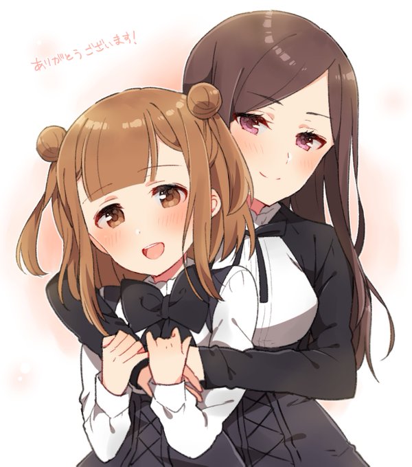 後ろから抱きしめるのtwitterイラスト検索結果
