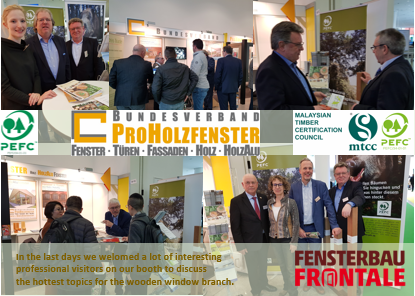 MTCC_De's tweet photo. The last day: Come @fensterbau in #Nuremberg & visit joint booth of German Federal Pro #WoodenWindow Association (#BPH), @PEFCDeutschland and @MTCC_My in hall NCC East, 7AF-102 for information about #PEFC, #certification, #SFM, #window scantlings & #timber species. #fensterbau https://t.co/G2gst8ScLT