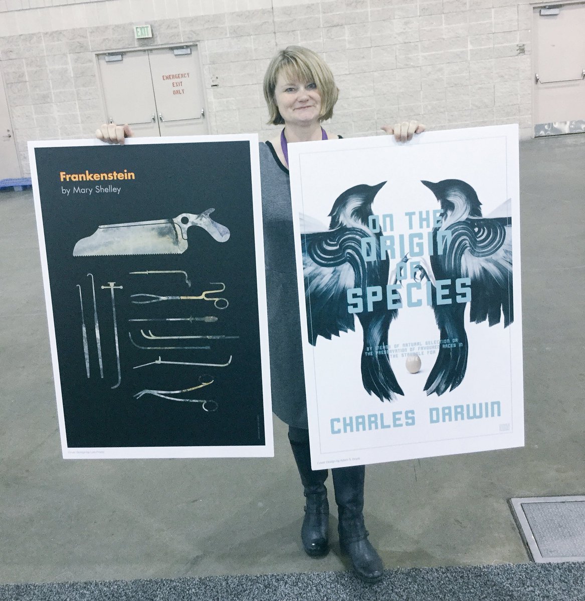jenny8lee's tweet image. Wonderful to see so many happy passionate people claim their #recoveringtheclassics posters at #PLA2018 from our very silent auction.