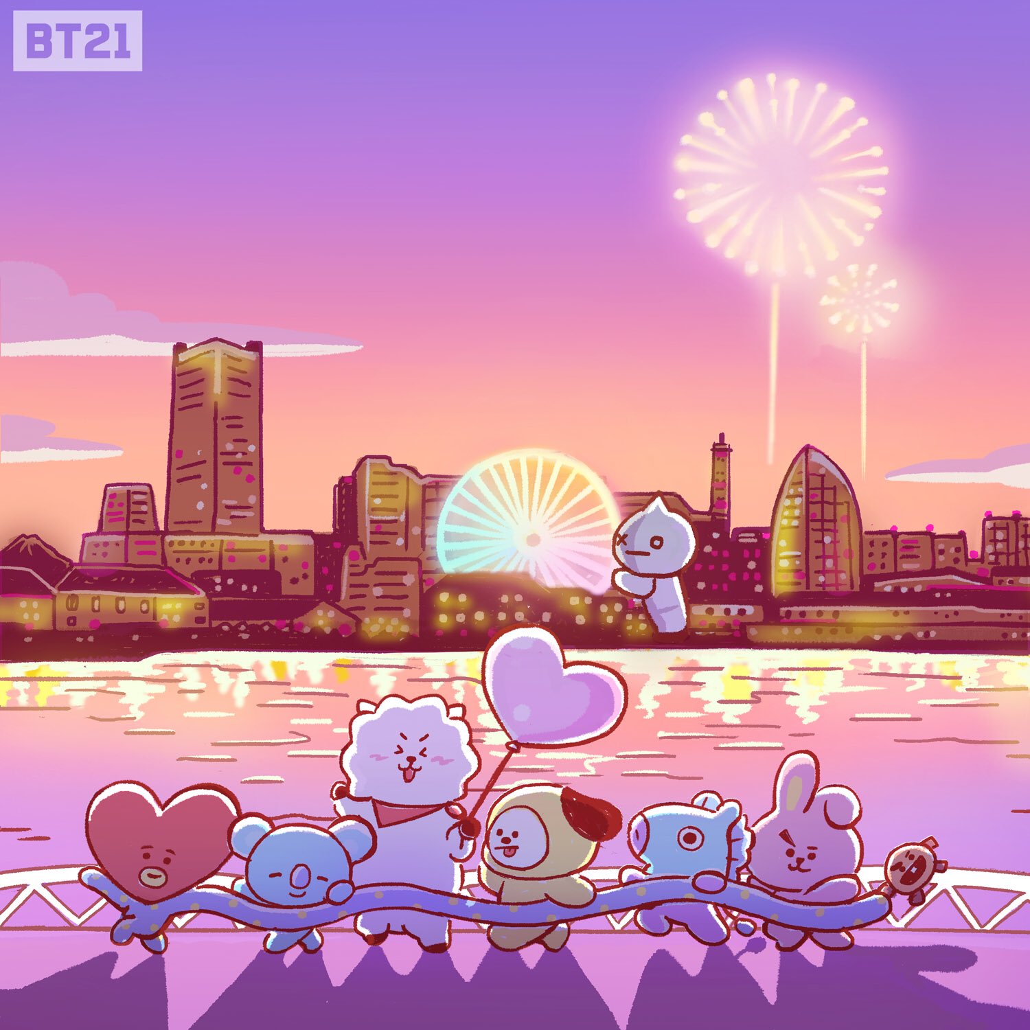 Twitter 上的 Bt21 Japan Official あかりがとってもきれい ブルーライト横浜 夜景 Bt21 T Co Ju3odydwhe Twitter