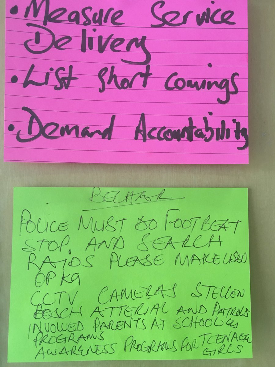 upsafetyfront's tweet image. Some of the outcomes from the commissions #UnitedPublicSafetySummitSeminar #PublicSafety