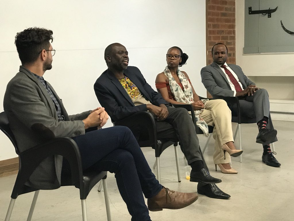 Thanks to you our guest speakers: <a href="/VDubese/">Vuyolwethu Dubese</a> <a href="/tmarwala/">Tshilidzi Marwala チリツィ・マルワラ . 丸笑</a> @nnamdi_oranye for sharing insights and to @RoyGluckman for moderating the panel. #Fintech4Africa is here!!