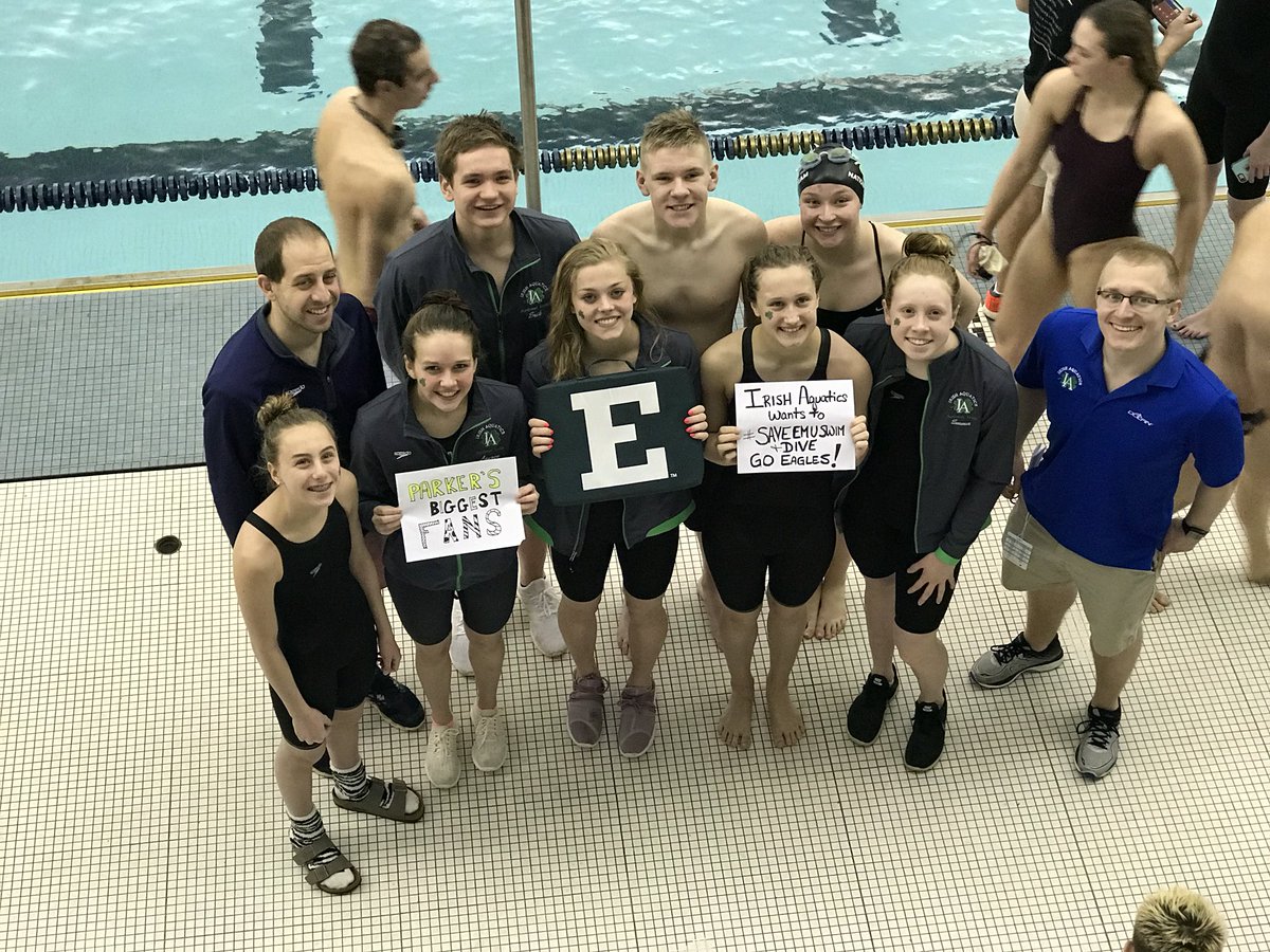 ShelleyKilgore's tweet photo. Irish ☘️ Aquatics wants to give their support! #SaveEMUSwim https://t.co/KMNRcG2IwG