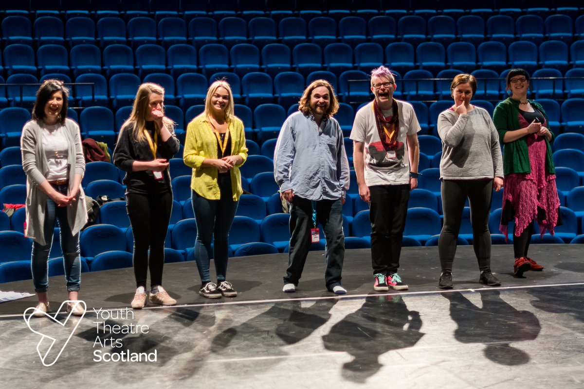 YTArtsScot's tweet photo. Bet your Saturday morning didn't have as much fun as the delegates at the National Convention of Youth Drama's had in their warm-up session at @Macrobert #ytasconvention https://t.co/JPSbVnxL6Q