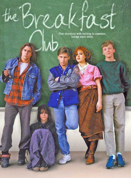 OldSchool80s's tweet photo. Mar 24, 1984: the date in The Breakfast Club that 5 students spent their Saturday in detention. #80s https://t.co/fSFjBFgIXt