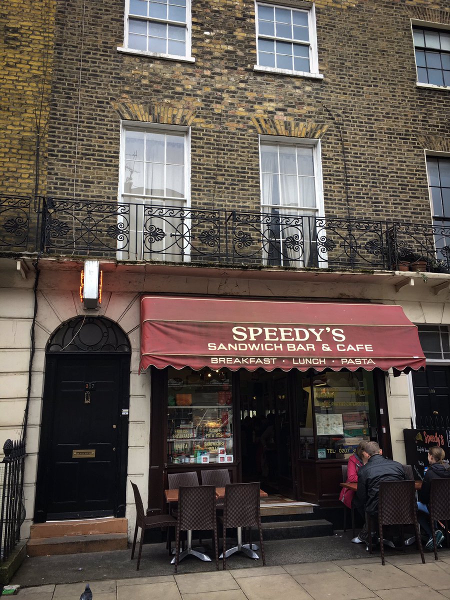 hanoverpictures's tweet photo. Out for a spot of lunch below 221b Baker Street. #sherlock #speedyscafe https://t.co/HvDNLbBF81