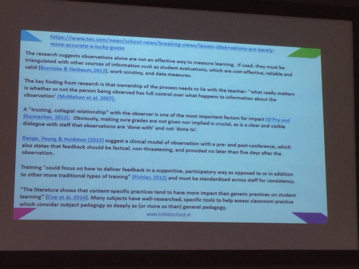 JaredCawley's tweet photo. Lesson observations: what works and what matters? A silent debate on the best way to observe T's @BSNIntLA @ChrisBHolland #noobservations https://t.co/ItNRcdxu4i