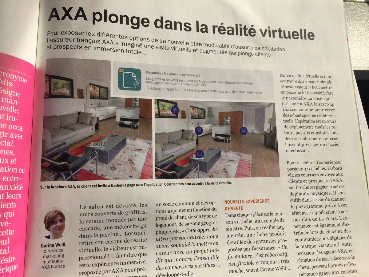SoubranneC's tweet photo. 👏@carinelena ou comment rendre concret des produits immatériels par nature... #innovation @Strategies https://t.co/GN921OKXXb