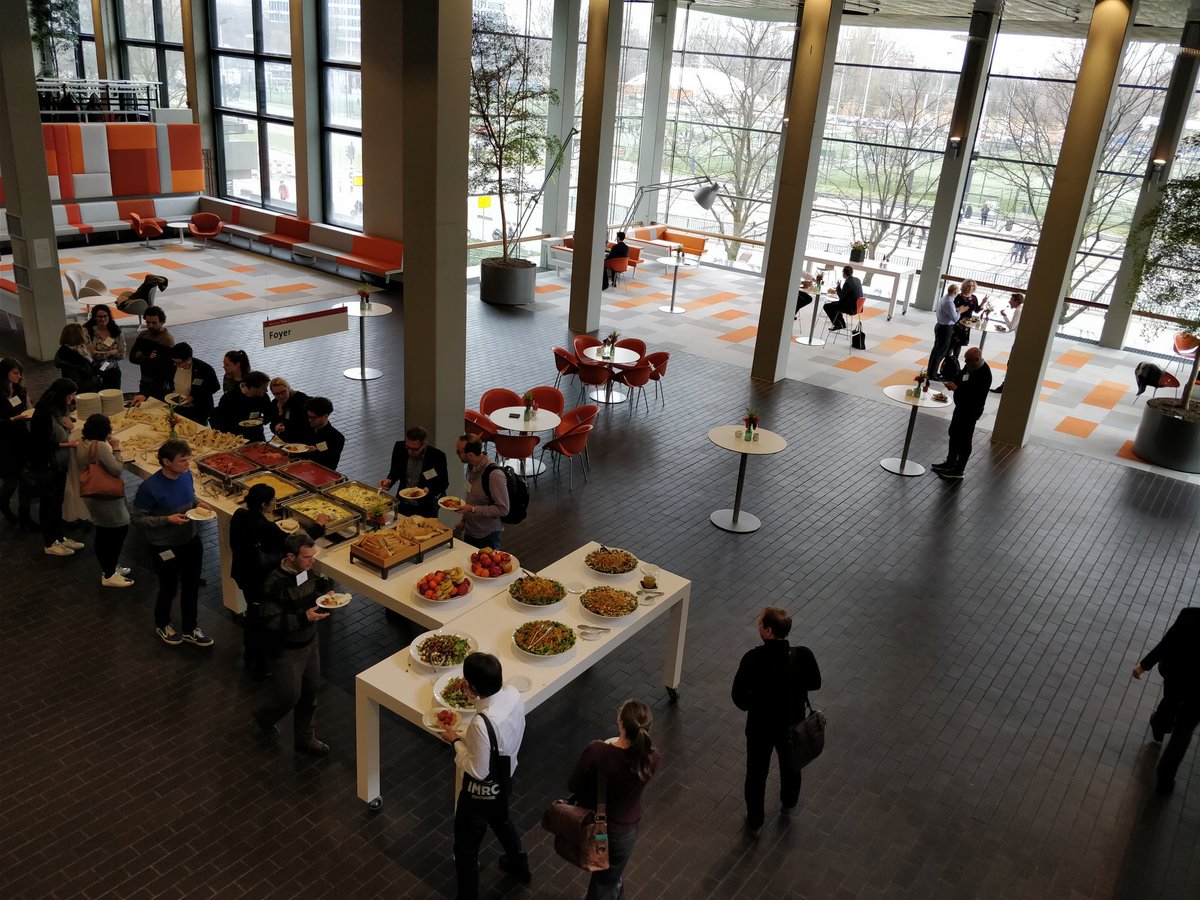 FMBuehler's tweet photo. One of the most popular sessions at #2018IMRC just ended (i.e. the lunch). So we are ready and strong for the breakout sessions. https://t.co/vGXCuAOXQr
