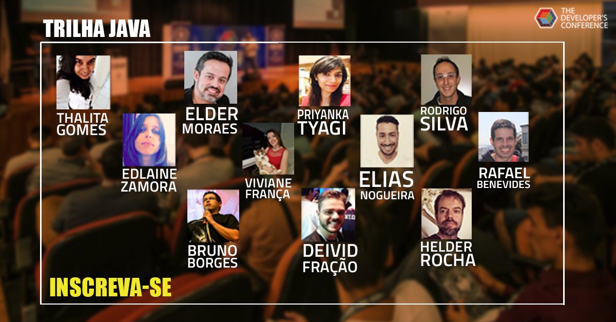 TheDevConf's tweet image. #TrilhaJava
Comunidade ainda mais forte com o lançamento da versão 9 do SE e da versão 8 do EE
#TheDevConf
goo.gl/FpGc6P