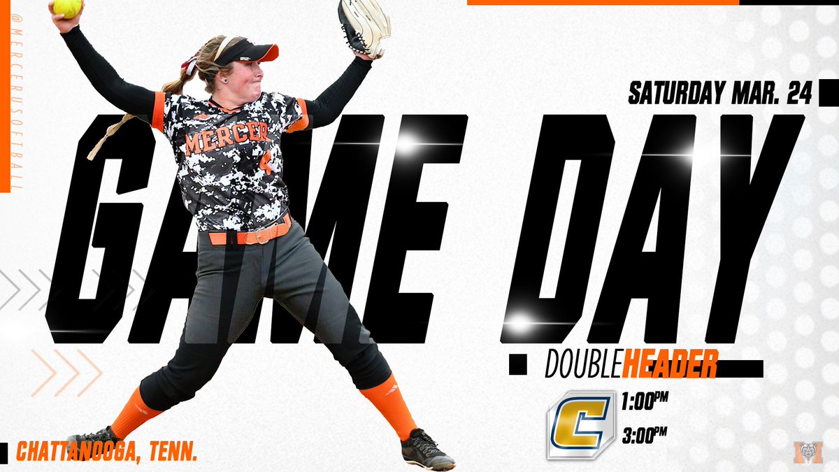 MercerUSoftball's tweet photo. Let the conference season BEGIN! Bears aim to #SmackChatt in SoCon doubleheader beginning at 1 p.m.
🐻🆚 Chattanooga
⏰ 1 PM / 3 PM
📍 Chattanooga, Tenn. | Frost Stadium
📈 https://t.co/ZS7rP3bJln
🎥 https://t.co/SjERie8IOM (Game 1)
🎥 https://t.co/tlTEnSnauT (Game 2) https://t.co/QVJTQKj1e5