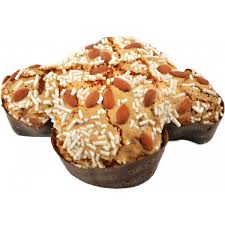 The Colomba is a dove-shaped bread made with almonds, sugar &amp; egg whites. It;s now known worldwide, but originates from near Milan.