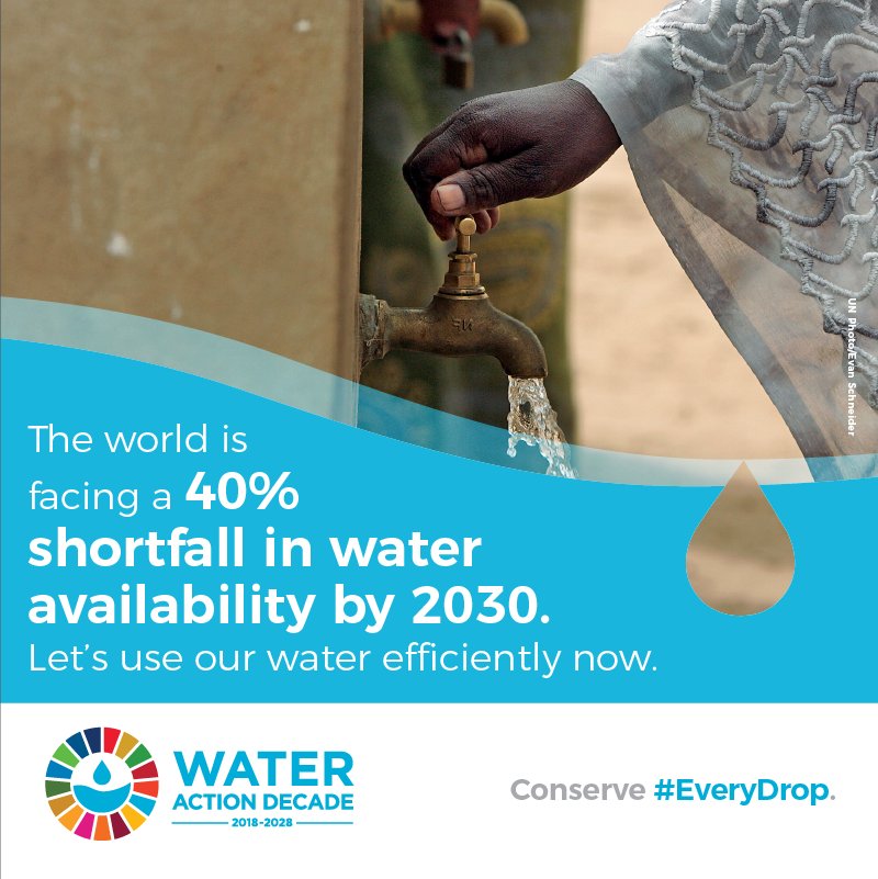 📣Have you heard? The <a href="/UN/">United Nations</a> just launched its Water Action Decade! We're calling for commitment to clean water, sanitation and protection of our freshwater resources -- are you with us? 

wateractiondecade.org #EveryDrop 💧