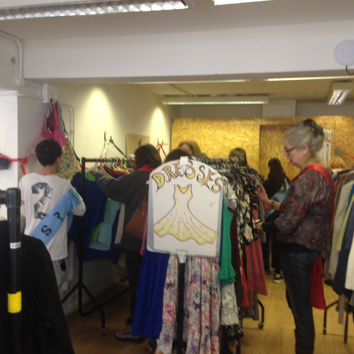 Today we are helping at <a href="/commonthreadSHF/">CommonThread</a> with their #clothing swap event. Open until 4 pm at Union Street in #Sheffield. #sustainablefashion