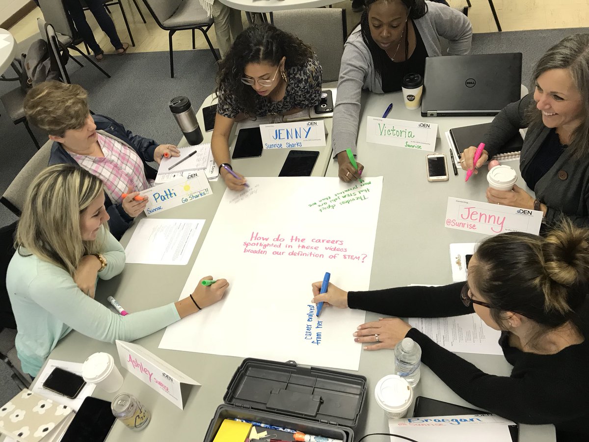 MCPS Teachers participate in a “Silent Chat” strategy focused on career spotlights in STEM! <a href="/MCPS_STEAM/">MCPS_STEAM</a> <a href="/DiscoveryEd/">Discovery Education</a> <a href="/ChloeRomeo813/">Chloe Romeo</a> #WeAreMCPS #fullSTEAMahead