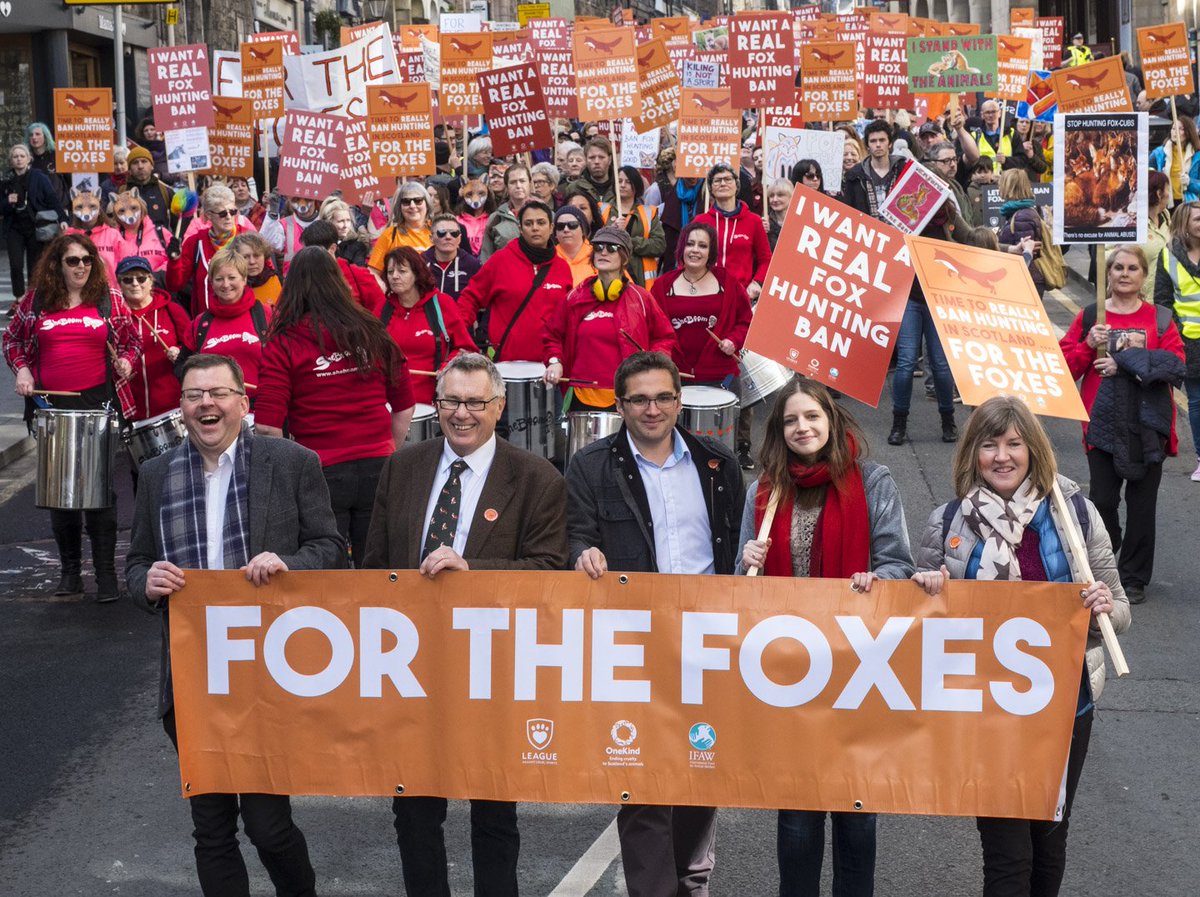#ForTheFoxes march in #edinburgh today. #alamynews #scotgp