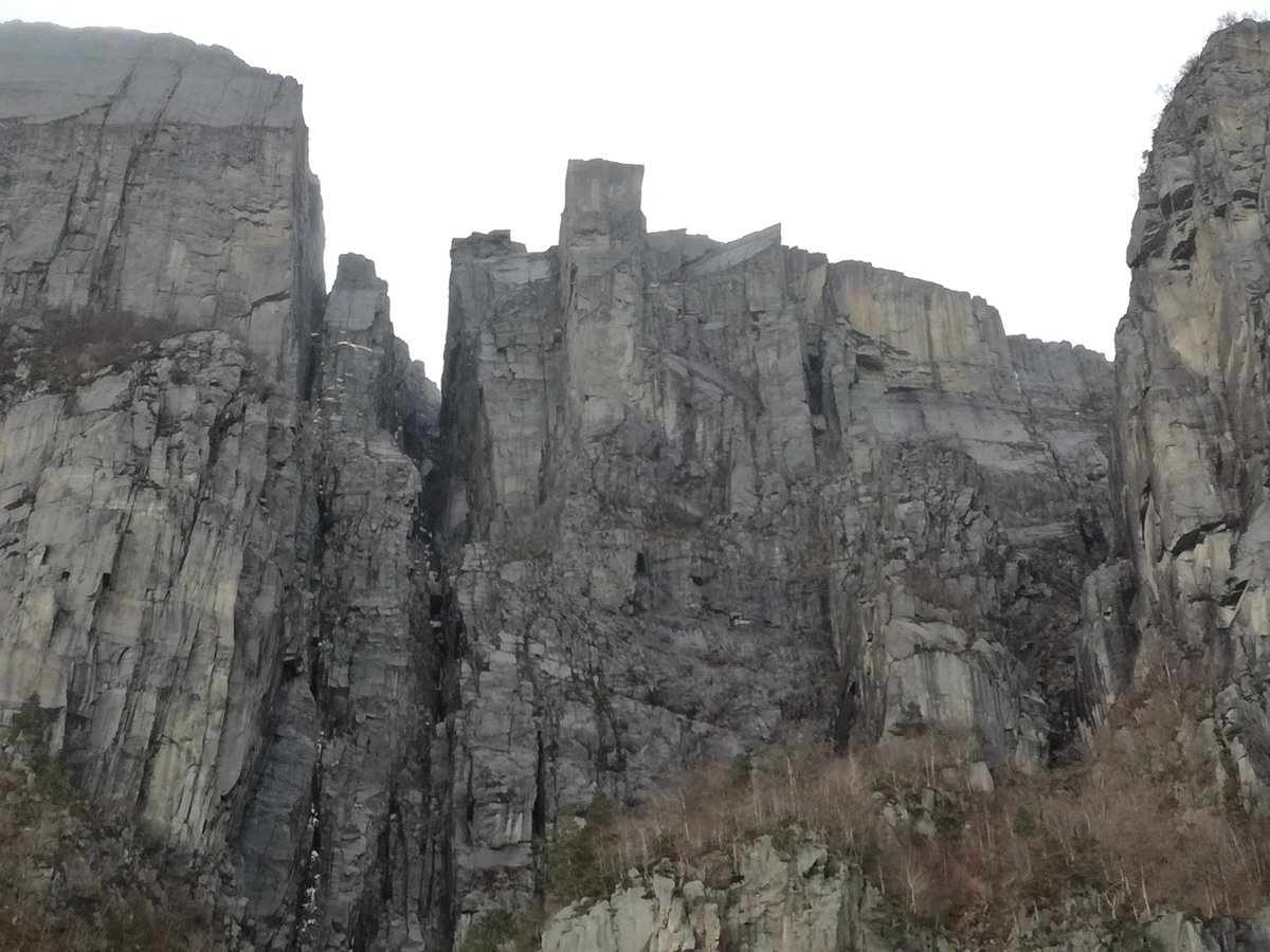 #PulpitRock, seen from #Lysefjord.
#Stavanger #Preikestolen #FjordCruise