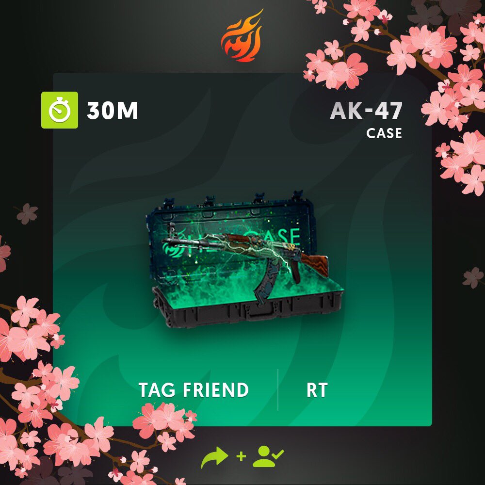 hellcase's tweet photo. 🔥Get daily money https://t.co/rSkv0LsJxK   
🔥Follow us + RT
🔥Tag your friend
💰The prize is AK-47 Case by 5$!
⏳A winner in 30M! https://t.co/Rhw2lrUShw