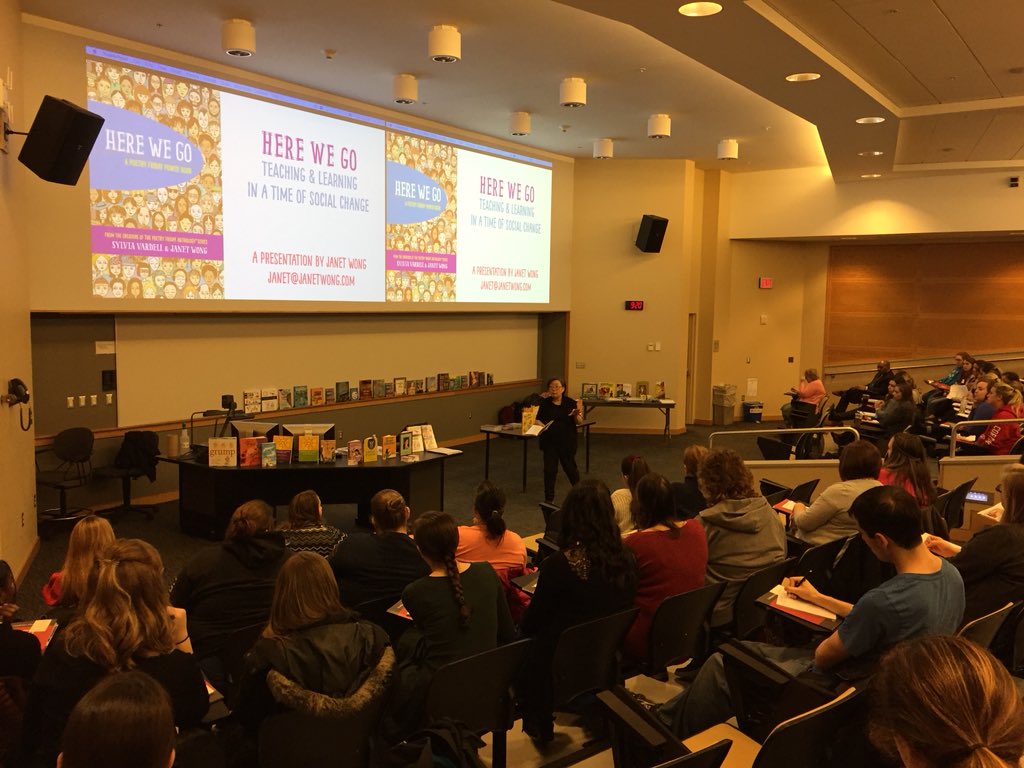 DougLanghans's tweet photo. @janetwongauthor presenting @suny_cortland #cortlandliteracy Spring 2018 Conference. #futureteacher #teachereducation https://t.co/V2EhbZr0X3