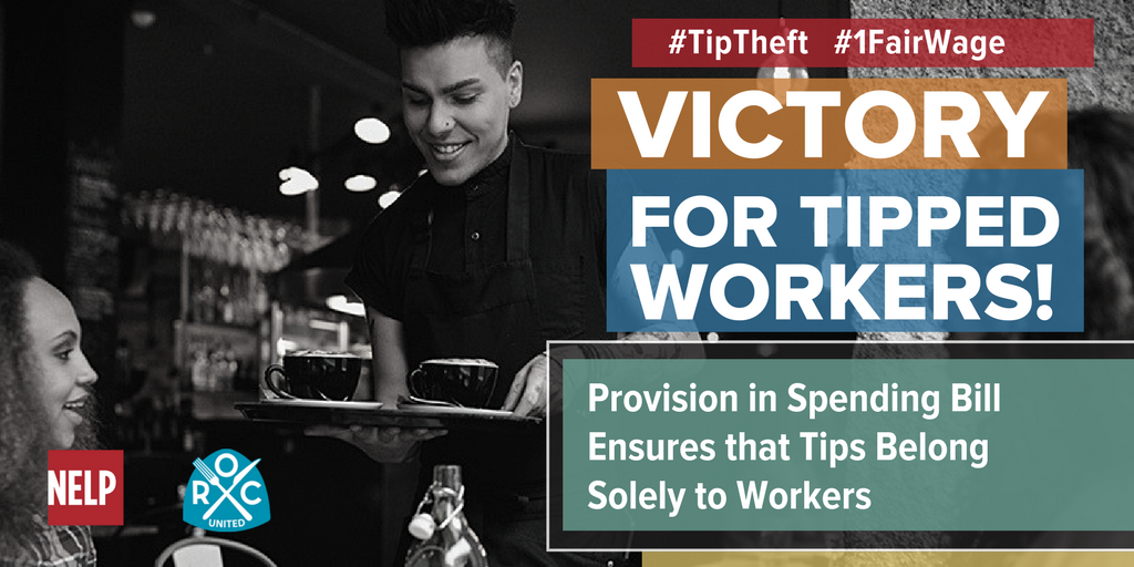 shrivercenter's tweet photo. #ICYMI: Tipped workers recently secured a historic victory in the fight to #ProtectOurTips! https://t.co/LEZwWhIngr  #1FairWage #TipTheft https://t.co/czYP87QN5Z