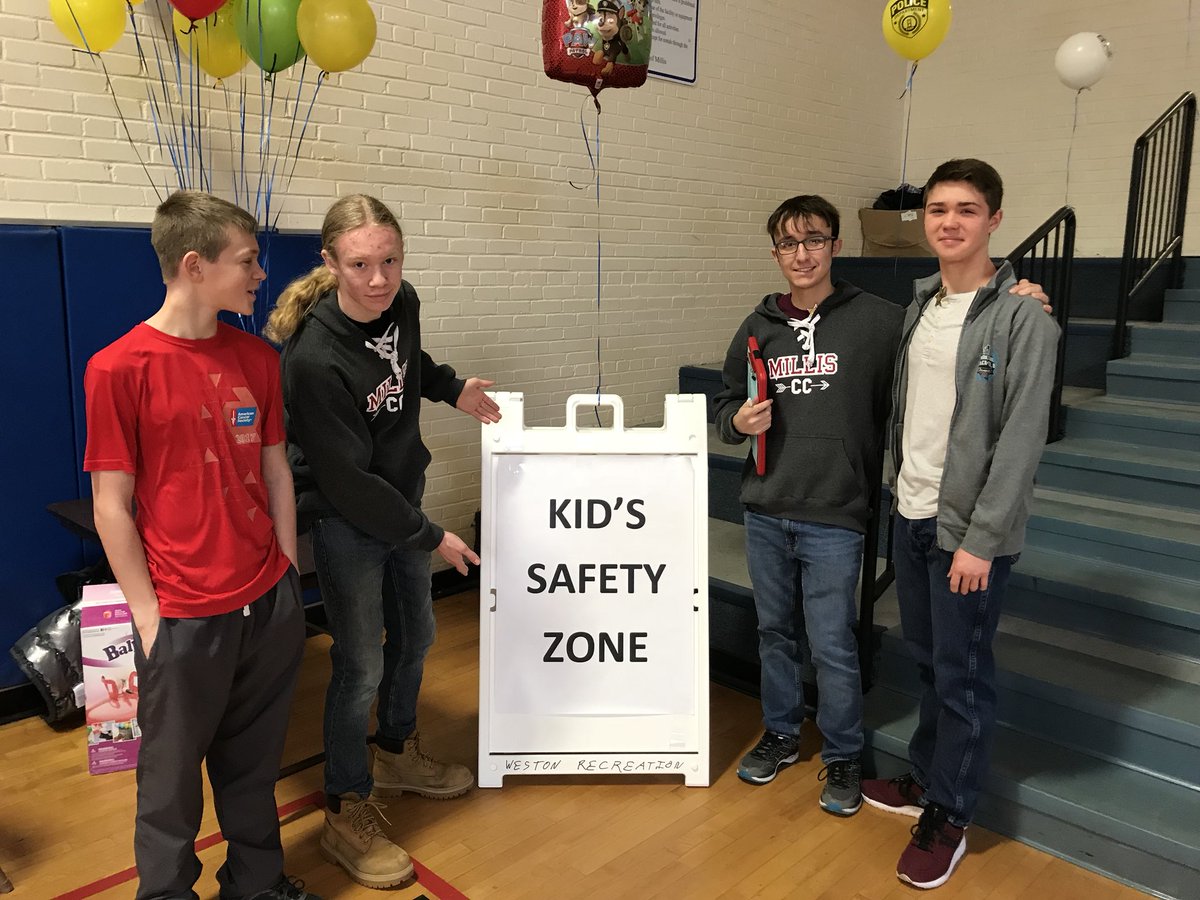 Millis Boys XC and Track is volunteering at Millis Safety Day today! Come check it out at Town Hall 10 AM -1PM