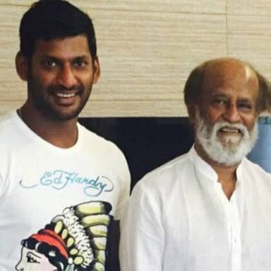 films_circle's tweet photo. #FC_Breaking: #Vishal Met #Rajinikanth at poes garden residence today. Meet happened regarding ongoing producer council strike. "Labors shouldn't be affected of this strike", Rajini said to Vishal. https://t.co/8bqXhBxuNS