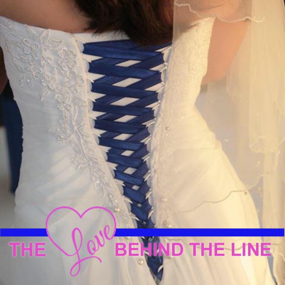 #ThinBlueLine my wedding dress