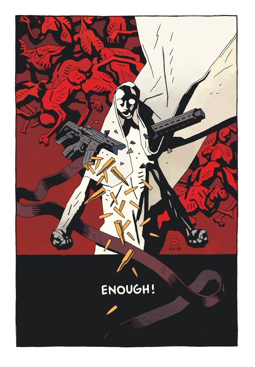 artofmmignola's tweet photo. #marchforourlives #Enough https://t.co/ZNgzRQiD7c