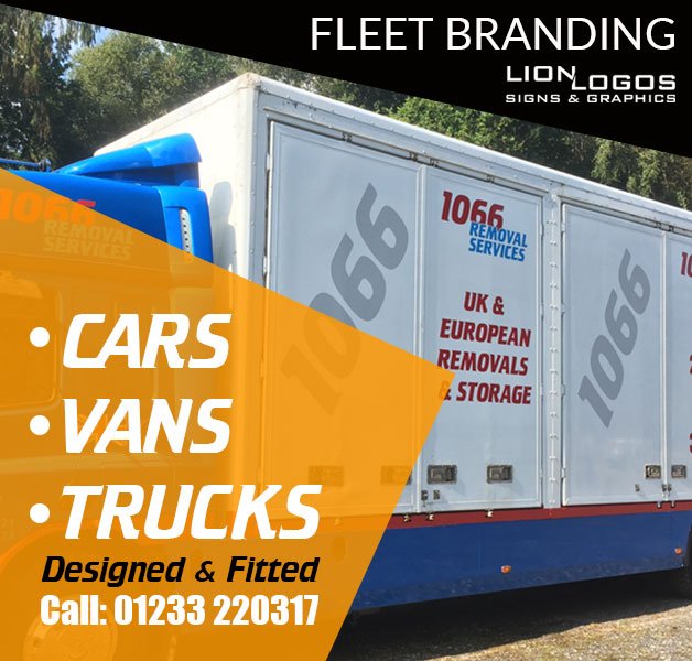 Designed, supplied and fitted by our in-house team at Lion Logos. Fleet branding creates a smart image for your business and gets your brand instantly recognised.