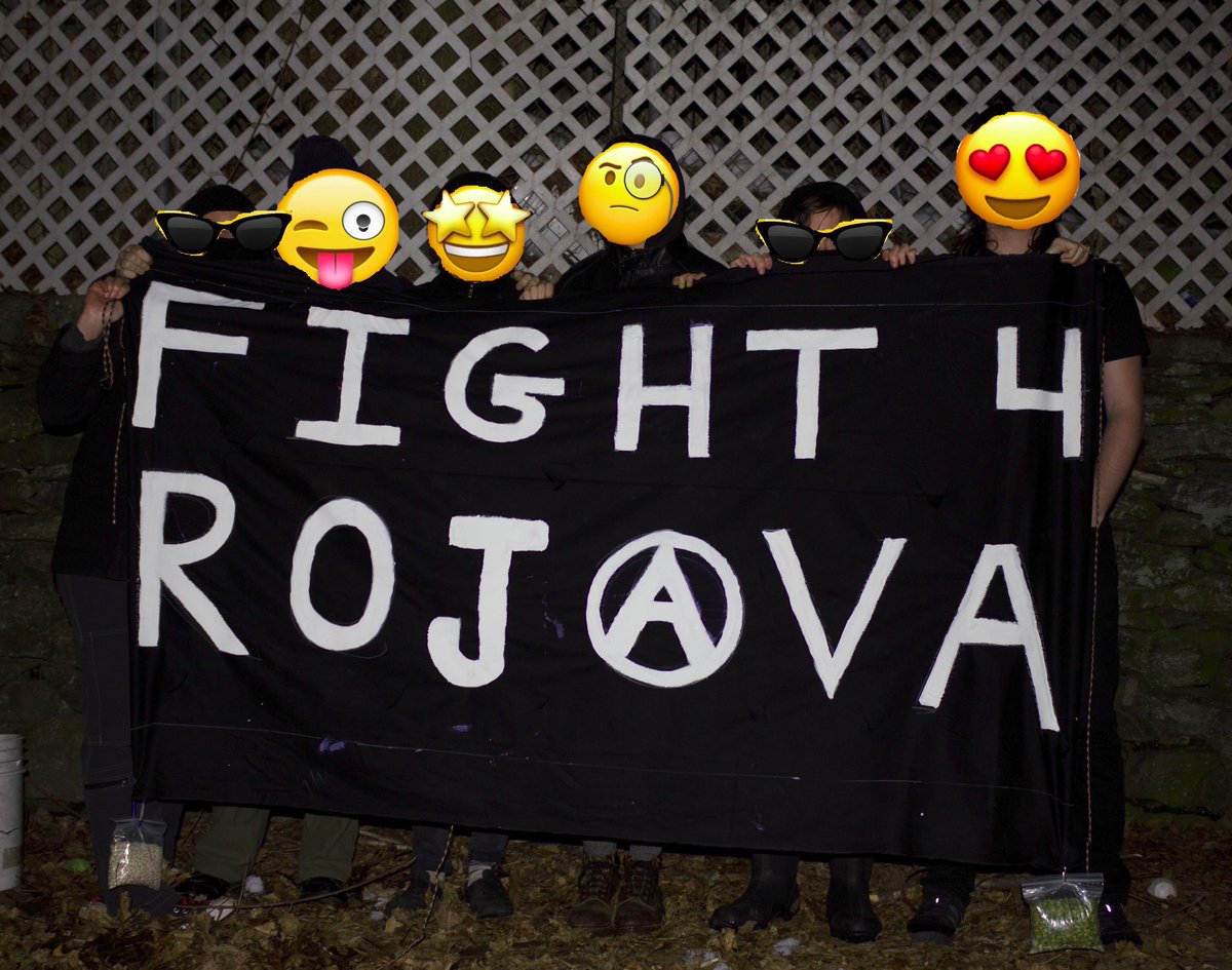TommyWHigginson's tweet image. Worcester anarchists hung a banner off a bridge facing busy Kelley square intersection and 290 in solidarity with #afrin and the #rojava revolution! #fight4rojava #fight4afrin #defendafrin #StopAfrinGenocide #WorldAfrinDay #RojavaRevolution