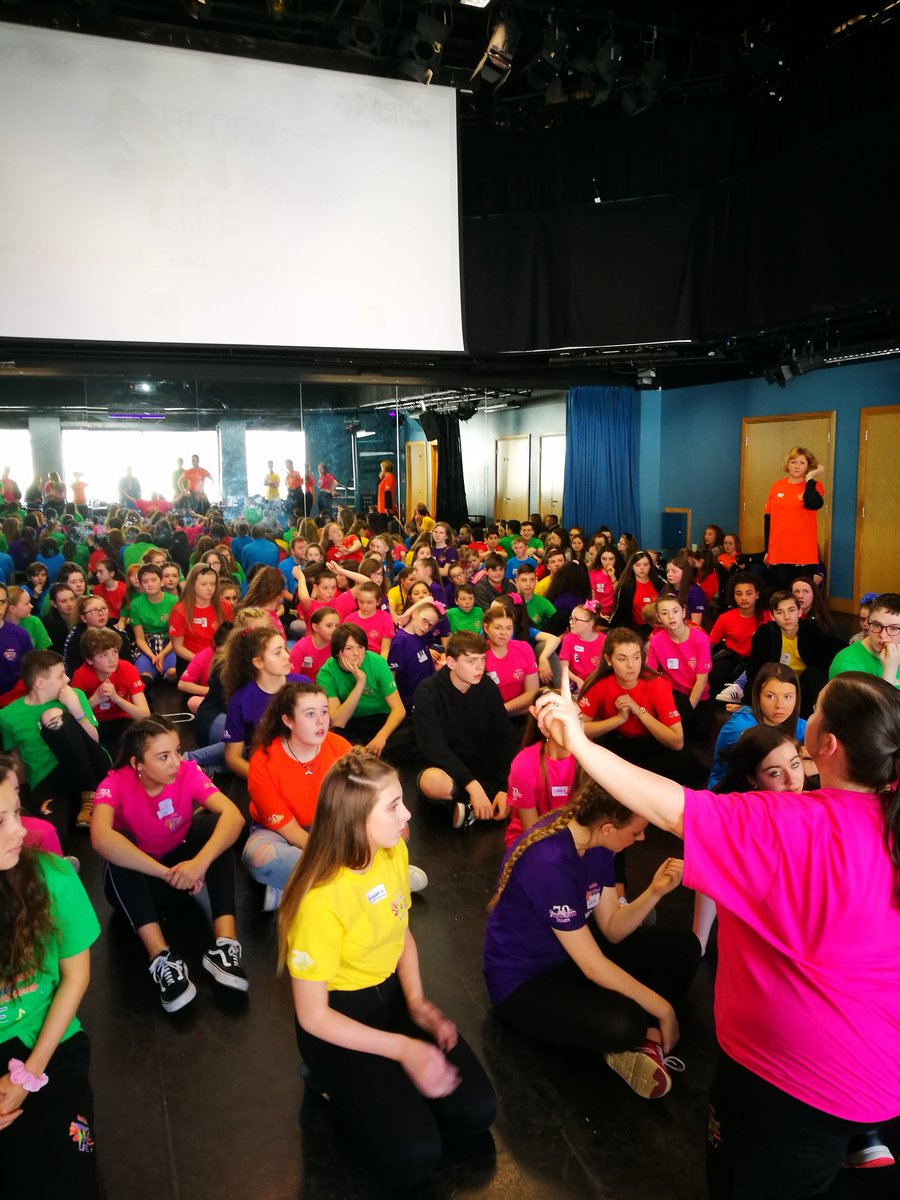 Wee_Legs's tweet photo. Getting ready for the #flashmob if you're in Belfast city centre this afternoon look out for this burst of colour and awesomeness #perform4life https://t.co/w4JYcUPmsm