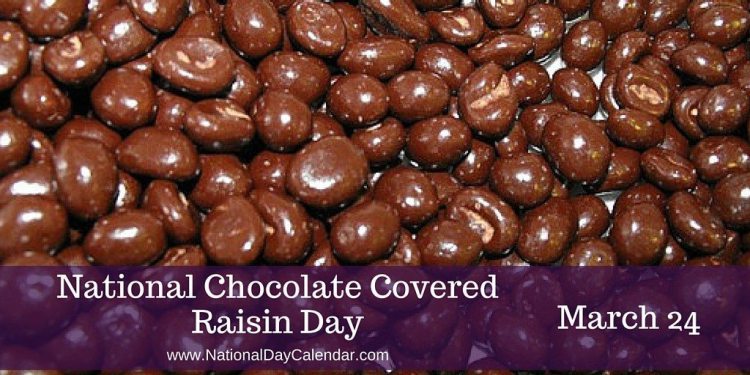stockrose2008's tweet photo. Raisins coated in a shell of either milk chocolate or dark chocolate have their special day of honor each March 24 on National Chocolate Covered Raisin Day.  #ChocolateCoveredRaisinDay https://t.co/kZpabuBQeh https://t.co/0KyzvTF08R