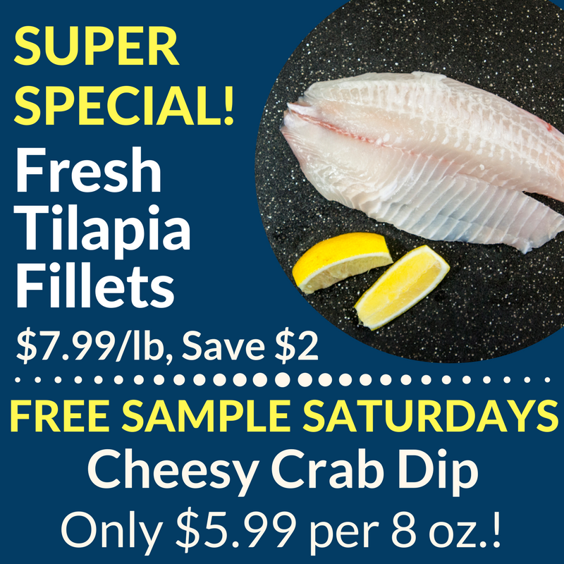 CaudlesCatch's tweet photo. Our #SuperSpecial for the next two weeks is #Fresh #Tilapia Fillets for only $7.99/lb!
#FreeSampleSaturdays are here with Cheesy #CrabDip for 5.99/per 8 oz. at @VSM_market, @VincenzosTweet, @stjacobsmarket, #KitchenerFarmersMarket, #CambridgeFarmersMarket & Superstore locations! https://t.co/kw1phexwQ1