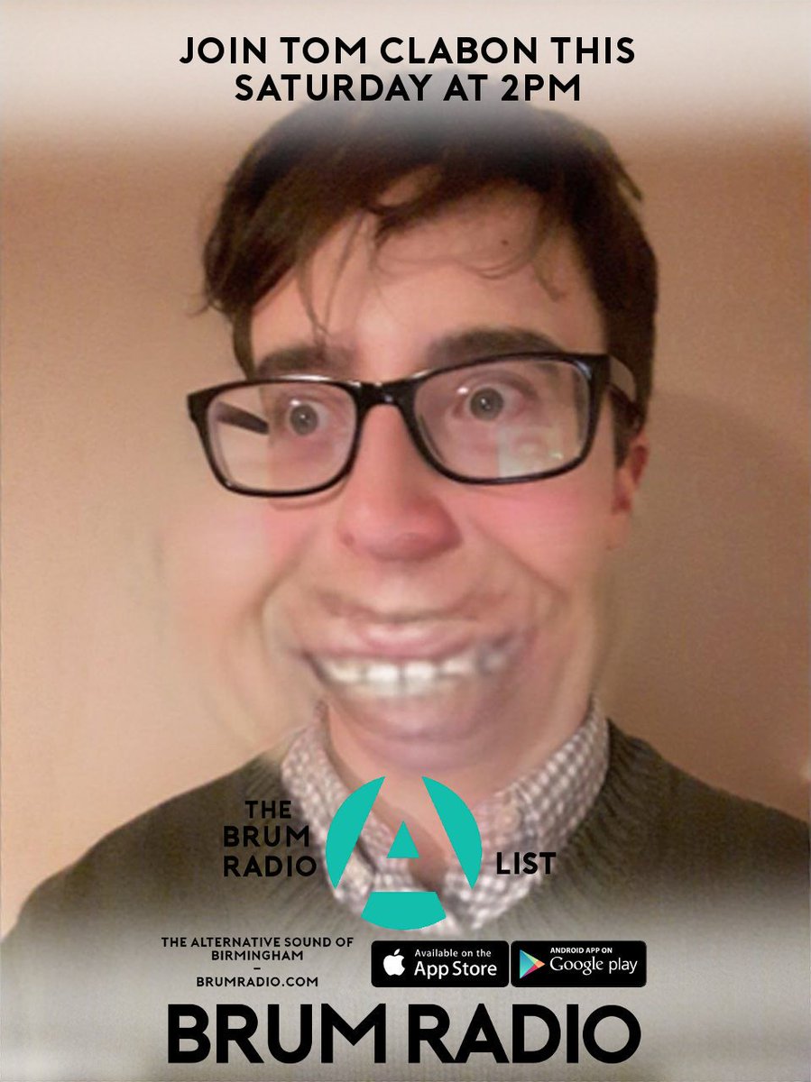 So we are live with <a href="/tom_clabon/">Tom Clabon</a> here on <a href="/BrumRadio/">Brum Radio</a> - "you might know me from <a href="/IndieMix_brum/">Indie Mixtape</a>"