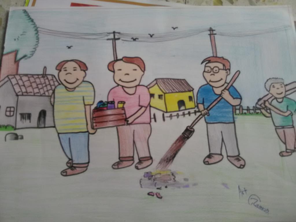 सवचछ भरत अभयन पसटर नर 2020  Swachh Bharat Abhiyan Poster  Slogan Drawing Charts Painting