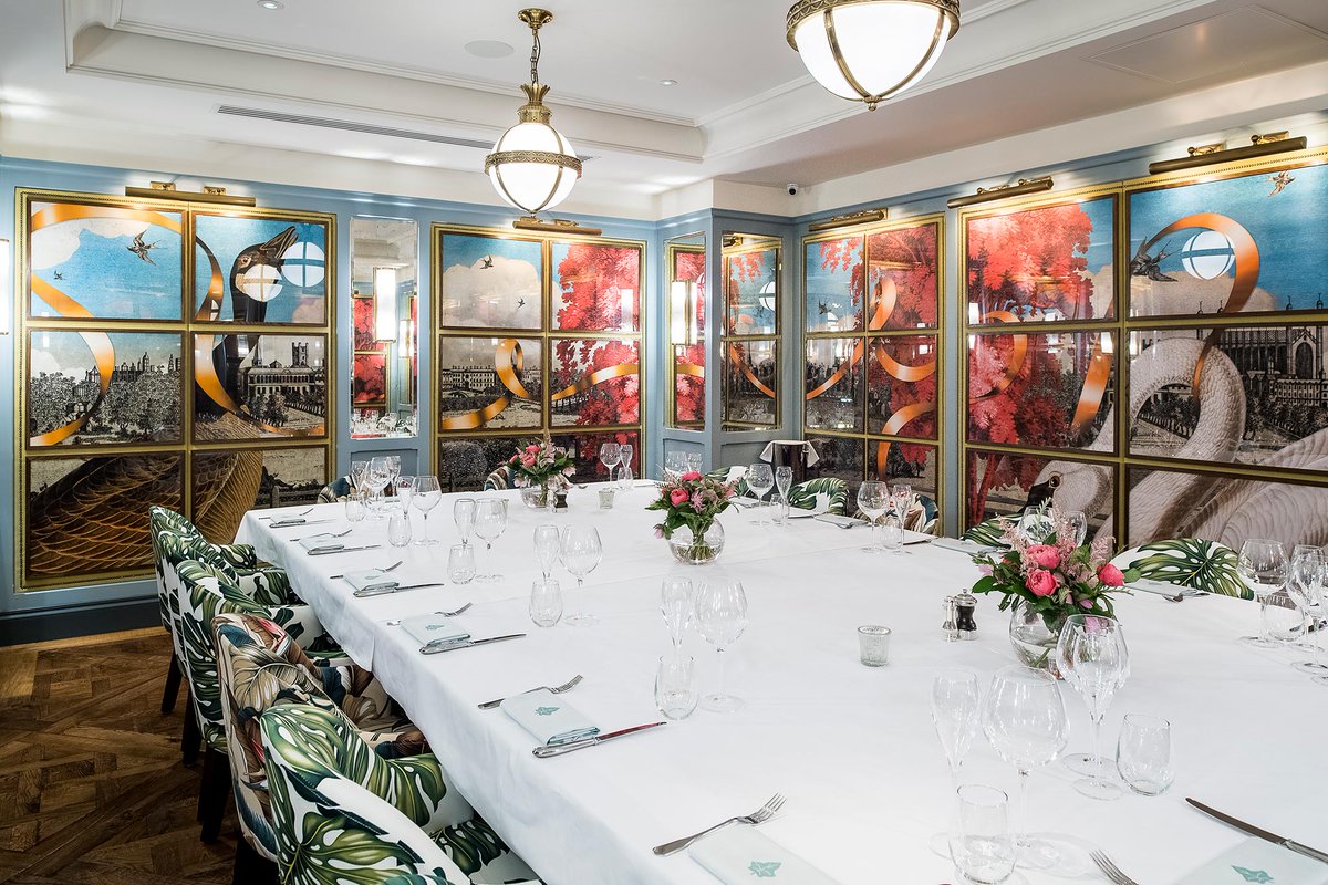 Recent project for Ivy Cambridge Brasserie - super thrilled to see artwork up and looking great. theivycambridgebrasserie.com/gallery/ #design