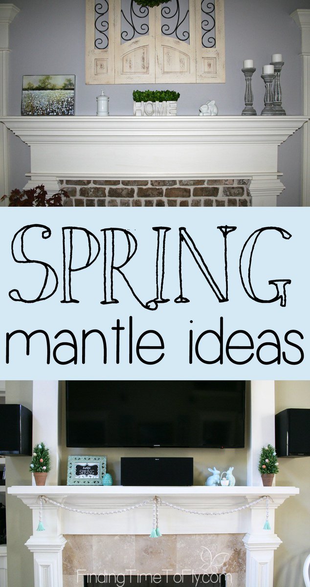 MissMelisha's tweet photo. Simple Spring Fireplace Mantle Decor https://t.co/PqBwN2ZdUa https://t.co/ODpElPAR30
