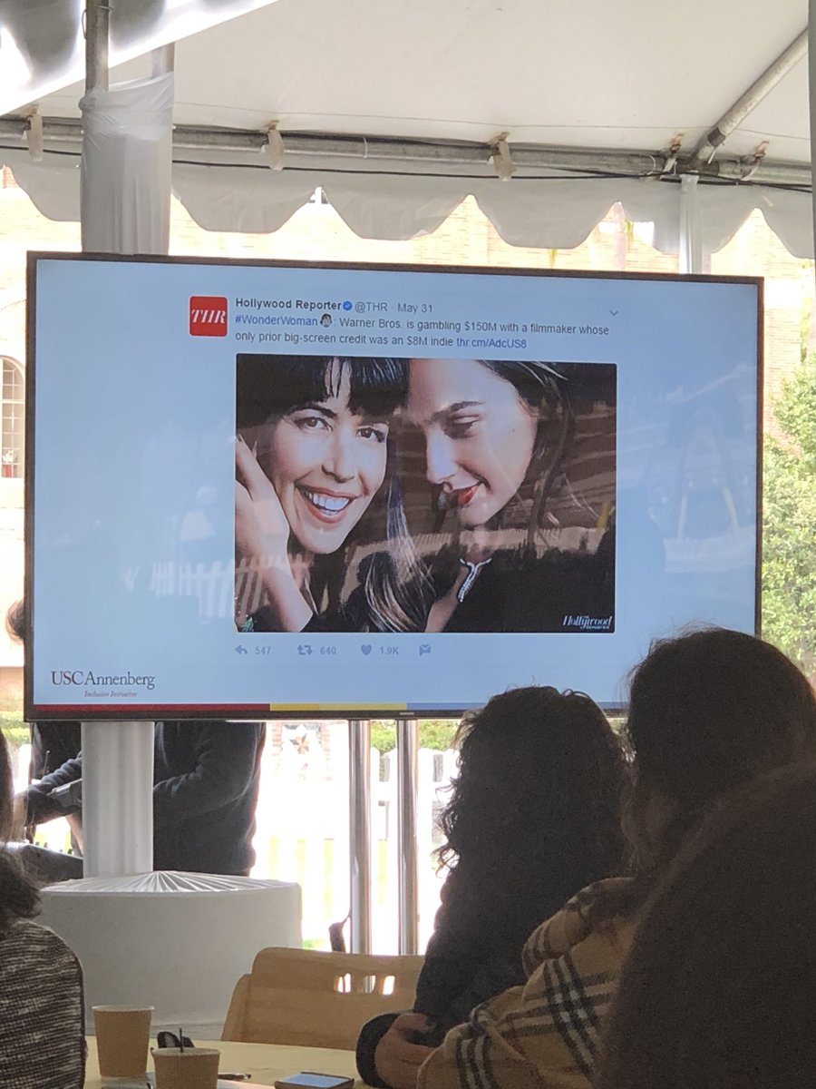 caroline_leach's tweet photo. One solution to create #genderequality and inclusion in film and TV? Hire more directors who are women, says @USCAnnenberg professor Dr. Stacy L. Smith. #USCWCx #uscalumni #ascjalumni #ascj https://t.co/86IPEnBGj5