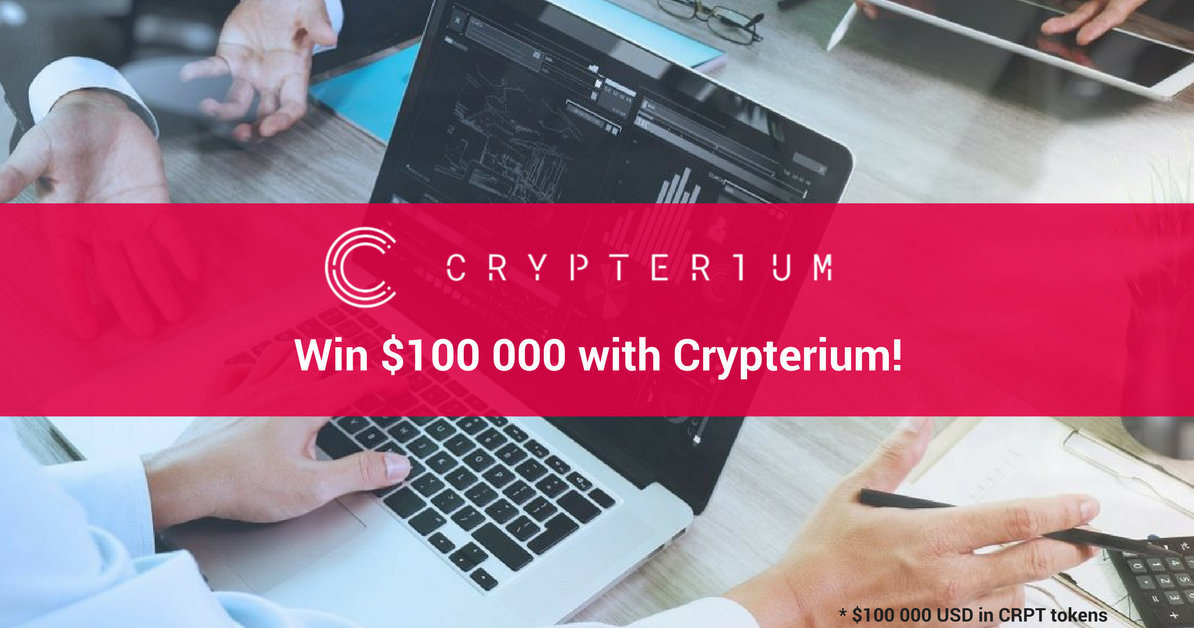 crypterium's tweet photo. CRPT tokens are going to hit crypto exchanges very soon. To celebrate this, #Crypterium offers you a chance to win $100 000 USD equivalent in CRPT tokens. Just enter your prediction!

https://t.co/TaDNyE8DbV https://t.co/IcHjkZxefy