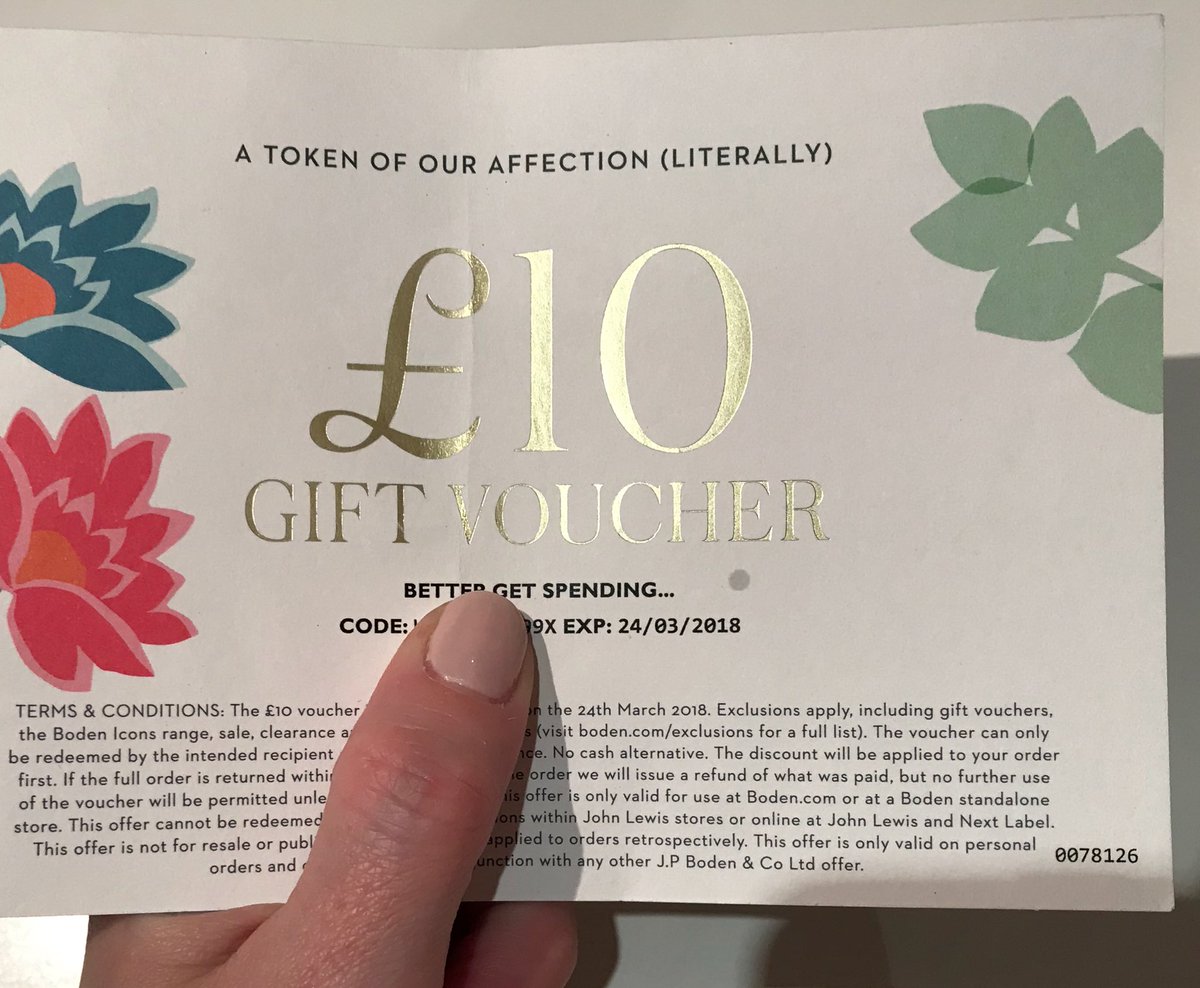 suewilliams24's tweet photo. How disappointing @Bodenclothing - I received this voucher in the post today...the day it expires! 😩 #shoppingfail #notimetoshop https://t.co/yRLN2YnMoj