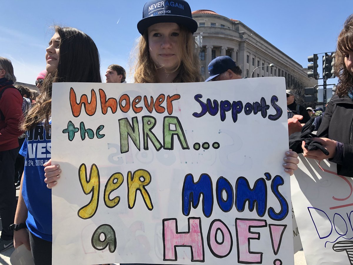 Dumbest signs from #MarchForOurLives