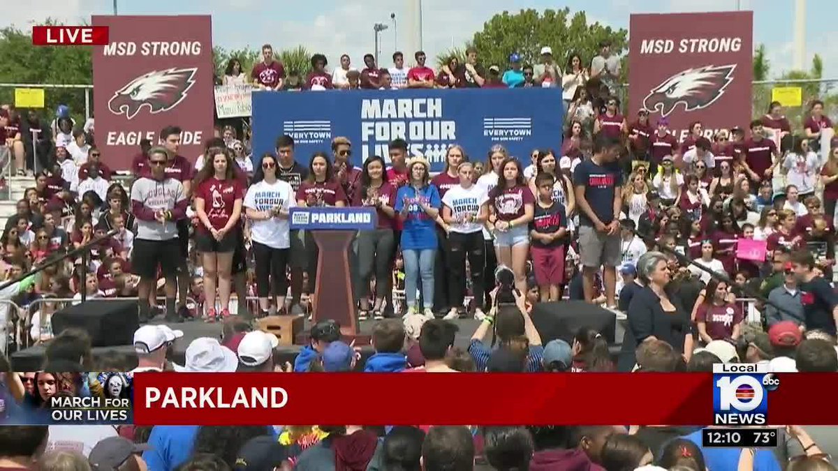 From Parkland to Miami Beach, thousands lend support to 'March for Our Lives' bit.ly/2Go1z8b https://t.co/vH0W7VGiGY