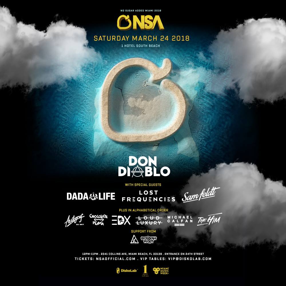 Catch me tonight at one of <a href="/MiamiMusicWeek/">Miami Music Week</a>’s most anticipated parties - #NSAMiami! <a href="/nsaofficial/">No Sugar Added</a>
#EDX #NoXcuses #OnTour #MMW18