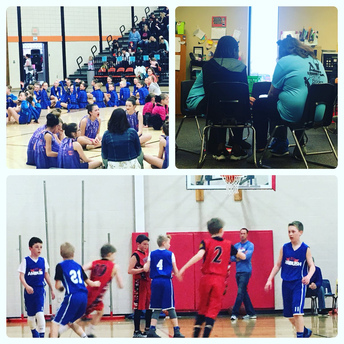 Lees5thGraders's tweet photo. My students sure were busy the past three days!! Battle of the Books, basketball, and dance! So proud of their hard work and determination outside of school! #doitforthekids https://t.co/0TvjK41VPS