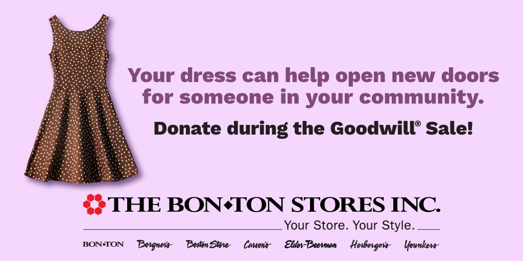 GoodwillIntl's tweet photo. There's still time to make a difference! Donate during the #GoodwillSale and get some great coupons for spring shopping at the @bonton stores: https://t.co/YlrUjPthuq ๐๏ธ๐ https://t.co/mLs7DDlfmC