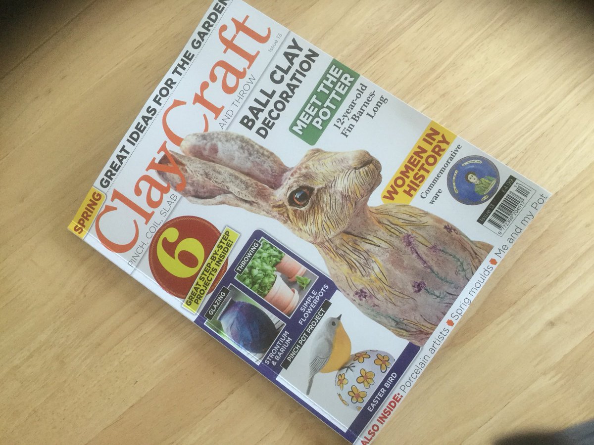 gallerysal's tweet photo. Sure Sal would have been so thrilled to see one her bestie arty mates in one of her fave arty mags #katchskinner #katrionaskinner #ceramics https://t.co/XzdfvF70fH