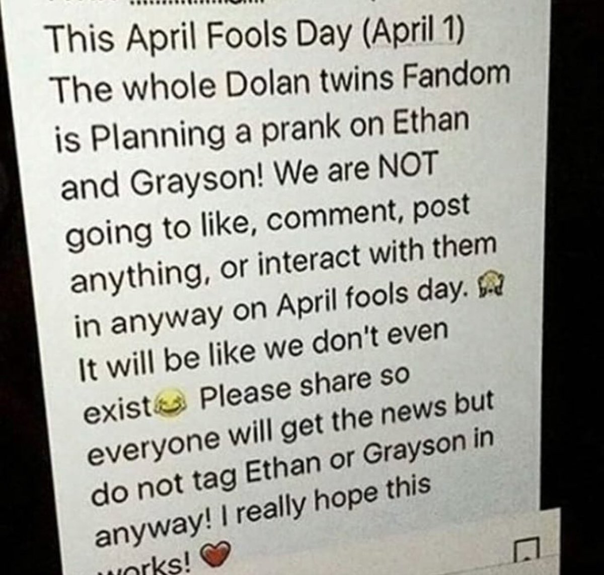 DOLAN__TWINS_16's tweet image. Spread the word plz and thx💕